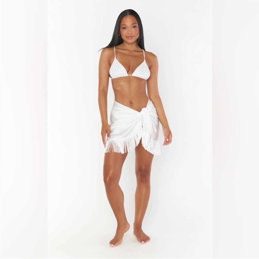 NWOT Show me your Mumu Lido fringe wrap sarong swim coverup - Picture 2 of 6